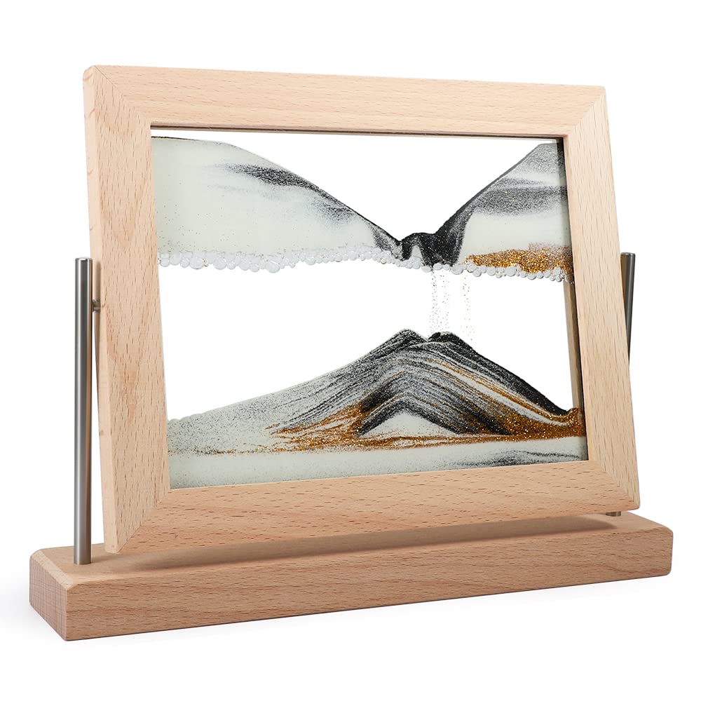 Moving Sand Art Picture Dynamic Sand Picture 3D Sand Art Frame Sandscape Moving Sand Picture for Home & Office Décor — view 2