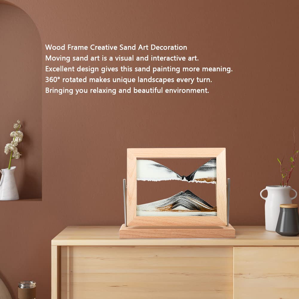 Moving Sand Art Picture Dynamic Sand Picture 3D Sand Art Frame Sandscape Moving Sand Picture for Home & Office Décor — view 7